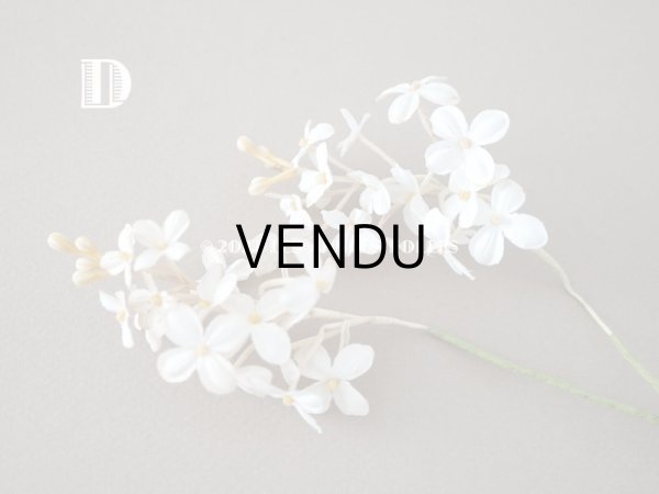 画像11: 19世紀 アンティーク ホワイトライラックの布花  (11)