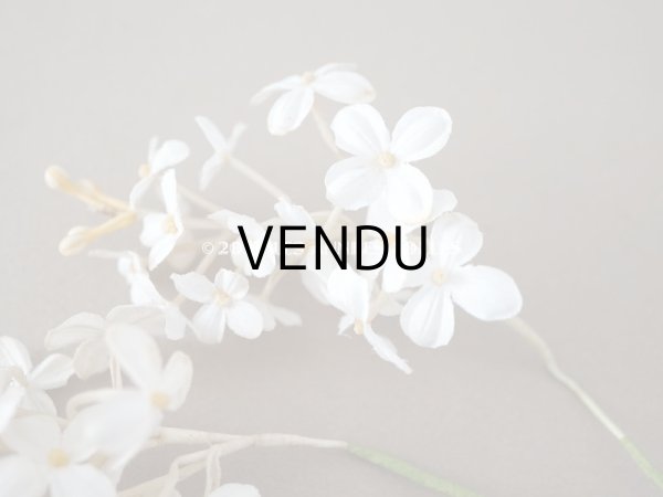 画像13: 19世紀 アンティーク ホワイトライラックの布花  (13)