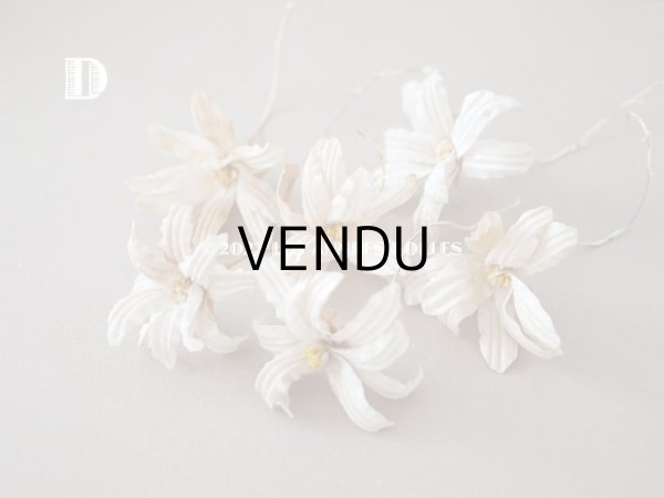 画像17: 19世紀 アンティーク 白い布花 ワックスフラワー (17)