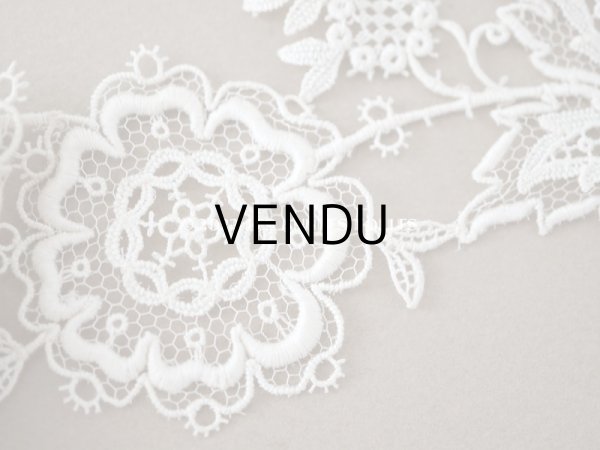 画像6: アンティーク　花モチーフのレース  約2.2cm 幅5cm (6)