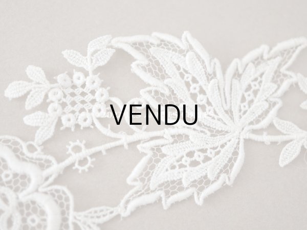 画像7: アンティーク　花モチーフのレース  約2.2cm 幅5cm (7)