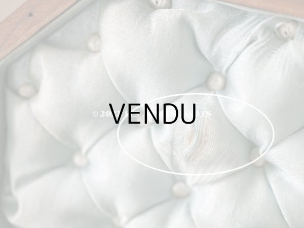 画像10: アンティーク モシュリンヌ　鈴蘭のジュエリーボックス パウダーブルーのシルク製クッション (10)