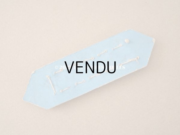 画像10: 1920年 アンティーク マザーオブパール製 極小 ボタン 6mm 12ピース シェルボタン ブルー (10)