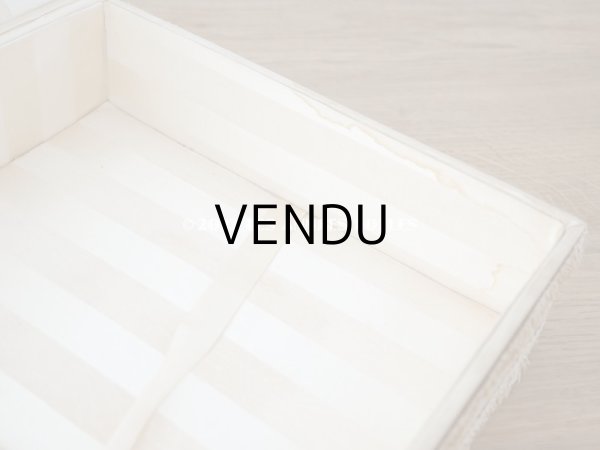 画像18: アンティーク 薔薇のロココモチーフのガーランド 大きなカルトナージュボックス パウダーピンク 48×32.5×9.5cm (18)