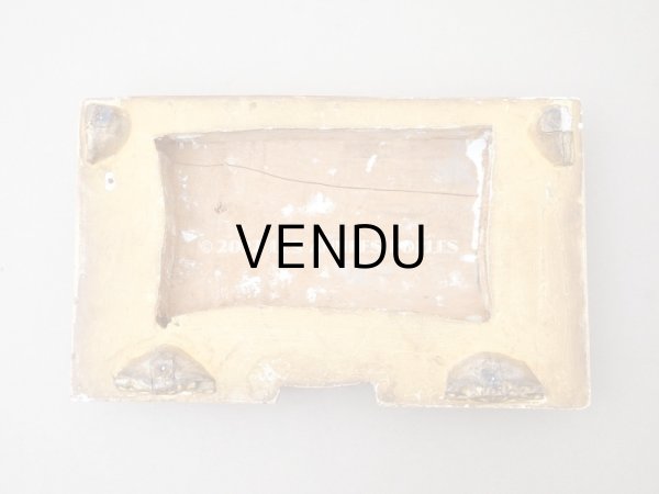 画像4: 19世紀 アンティーク 木製の台座　ゴールド 花のモチーフ (4)