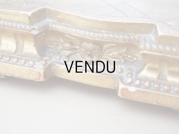 画像11: 19世紀 アンティーク 木製の台座　ゴールド 花のモチーフ (11)