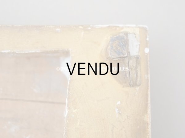 画像5: 19世紀 アンティーク 木製の台座　ゴールド 花のモチーフ (5)