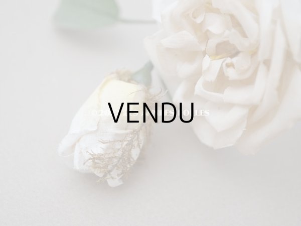 画像8: 19世紀 アンティーク 白薔薇の布花  (8)