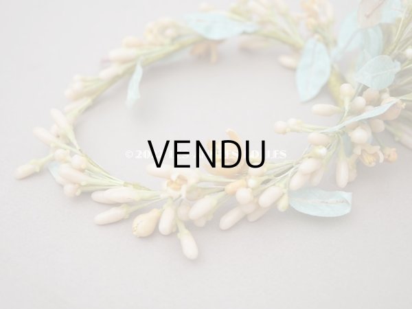 画像7: アンティーク ワックスフラワーのティアラ ウェディング 結婚式  (7)