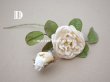 画像14: 19世紀 アンティーク 白薔薇の布花  (14)