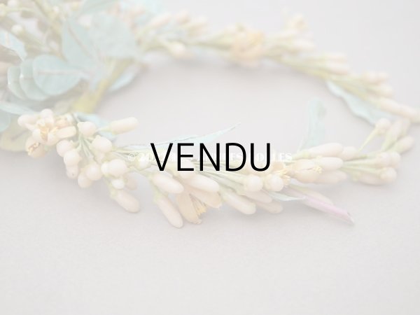 画像6: アンティーク ワックスフラワーのティアラ ウェディング 結婚式  (6)