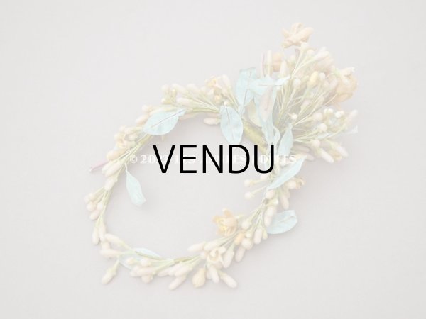 画像5: アンティーク ワックスフラワーのティアラ ウェディング 結婚式  (5)
