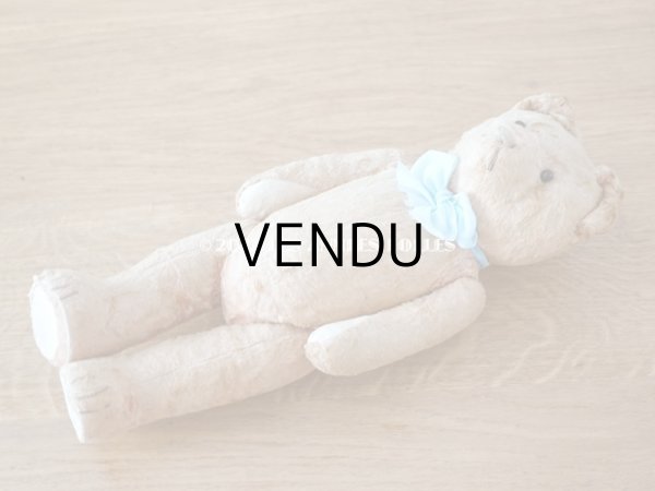 画像8: アンティーク ベア 淡いピンク (8)