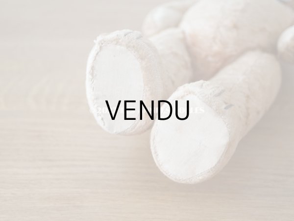 画像9: アンティーク ベア 淡いピンク (9)