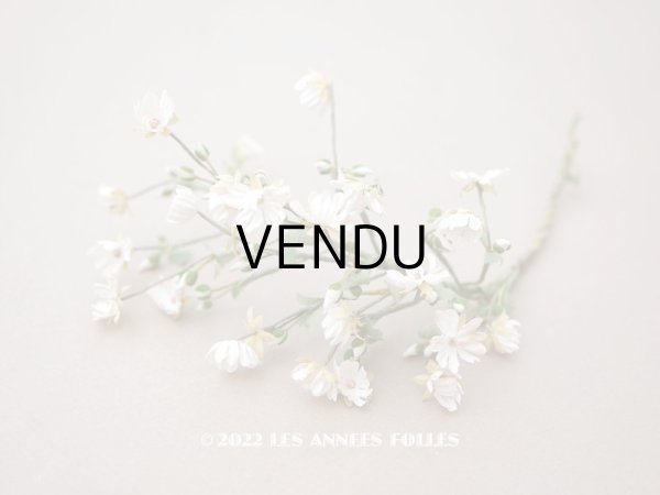 画像1: アンティーク 白い布花  (1)