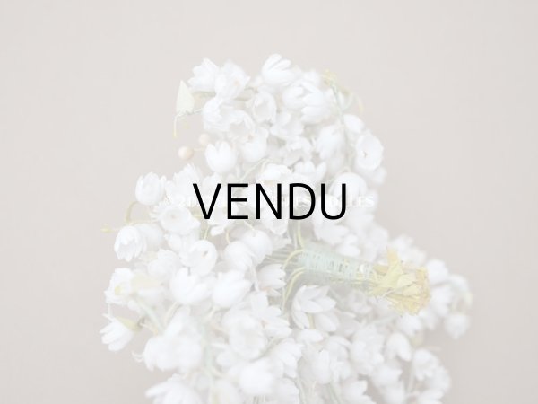 画像11: アンティーク 鈴蘭の布花 ヘッドドレス (11)