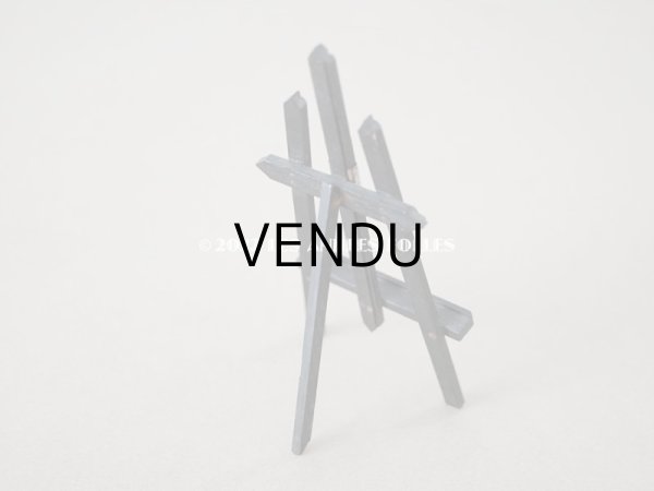 画像3: アンティーク 木製 ミニチュア キャンバススタンド (3)