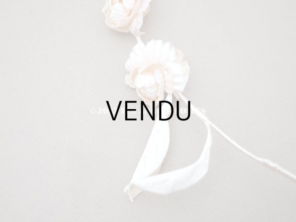 画像11: アンティーク パウダーピンクの花冠 ティアラ　ヴェールガール (11)