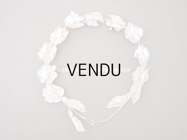 画像3: アンティーク パウダーピンクの花冠 ティアラ　ヴェールガール (3)