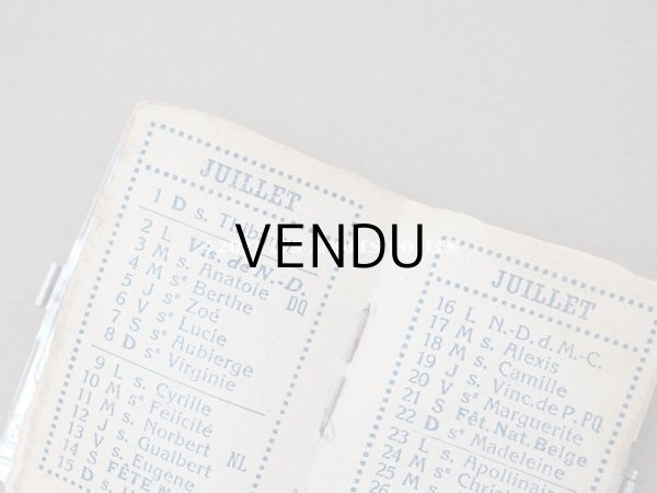 画像8: 【クリスマスセール2022対象外】1934年代 アンティーク ビジュートリーの小さなカレンダーのカルネ  ロカイユ装飾 (8)