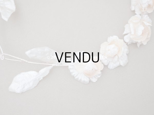 画像4: アンティーク パウダーピンクの花冠 ティアラ　ヴェールガール (4)