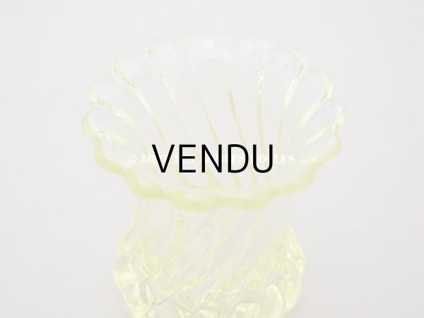 画像5: 【クリスマスセール2022対象外】アンティーク バカラ社 ウラングラスのフラワーベース クリスタル製 BACCARAT (5)