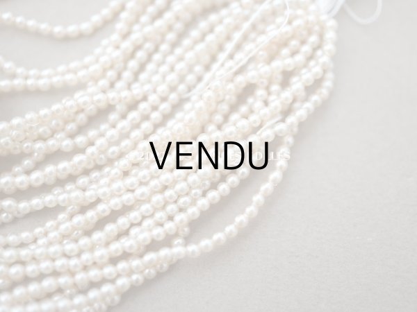 画像2: アンティーク 極小 1.8mm フェイクパール  約215ピース ガラス製  (2)