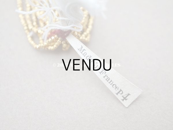 画像4: 【セール対象外】【クーポン対象外】1900年代 アンティーク メタル製 極小 カット入り ビーズ ゴールド メタルビーズ キャビアビーズ (4)