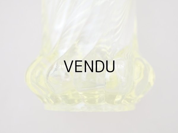 画像9: 【クリスマスセール2022対象外】アンティーク バカラ社 ウラングラスのフラワーベース クリスタル製 BACCARAT (9)