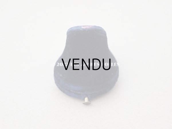 画像3: 【クリスマスセール2022対象外】19世紀 アンティーク リングボックス ナイトブルーのベルベット ジュエリーボックス  (3)