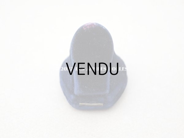 画像4: 【クリスマスセール2022対象外】19世紀 アンティーク リングボックス ナイトブルーのベルベット ジュエリーボックス  (4)