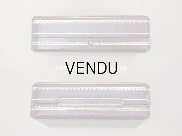 画像4: アンティーク 金彩入り ジュエリーボックス ダークブラウン (4)