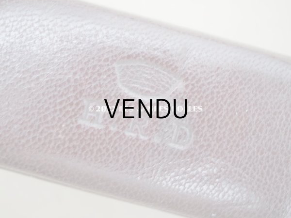 画像3: 【クリスマスセール2022対象外】アンティーク 本革製 王冠＆イニシャルの型押し　 ジュエリーボックス　ブラウン (3)