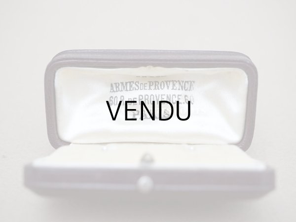 画像5: 【クリスマスセール2022対象外】アンティーク 本革製 王冠＆イニシャルの型押し　 ジュエリーボックス　ブラウン (5)