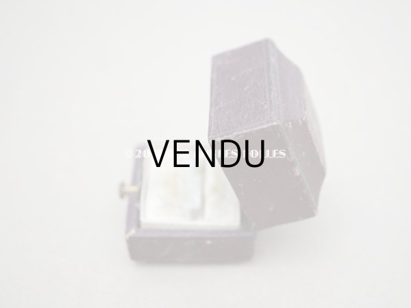 画像4: 【クリスマスセール2022対象外】19世紀 アンティーク 小さなリングボックス　ブラウン ジュエリーボックス (4)