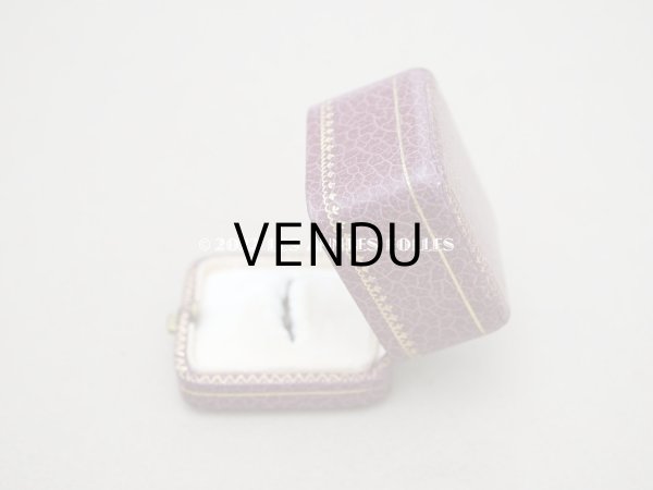 画像8: 【クリスマスセール2022対象外】アンティーク 金彩入り　リングボックス ジュエリーボックス　パープル (8)