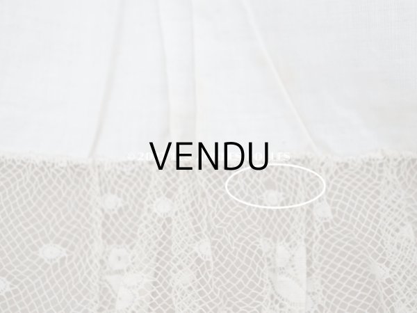 画像13: 1900年代 アンティーク  ドレスの裾  4段のヴァランシエンヌレース  (13)