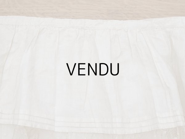 画像8: 1900年代 アンティーク  ドレスの裾  4段のヴァランシエンヌレース  (8)