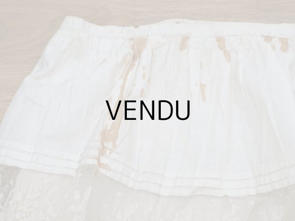 画像10: 1900年代 アンティーク  ドレスの裾  4段のヴァランシエンヌレース  (10)