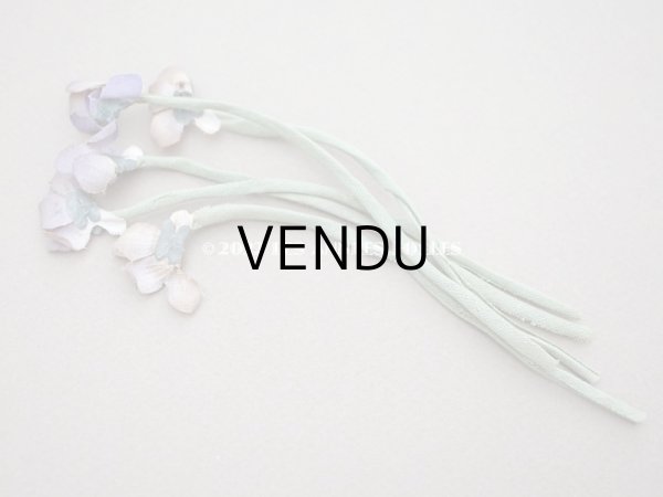 画像4: 【クリスマスセール2022対象外】アンティーク 薔薇＆菫&ライラックの布花  (4)