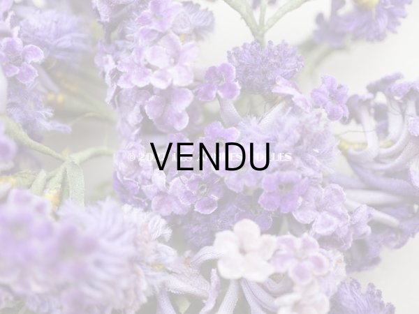 画像5: 【クリスマスセール2022対象外】アンティーク 紫のベルベットの布花　大きなブーケ (5)