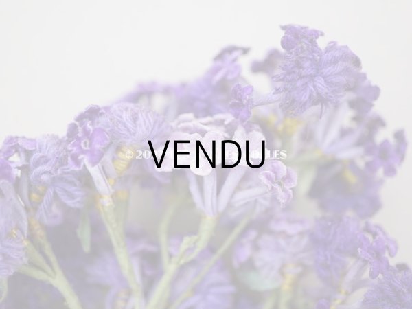 画像7: 【クリスマスセール2022対象外】アンティーク 紫のベルベットの布花　大きなブーケ (7)