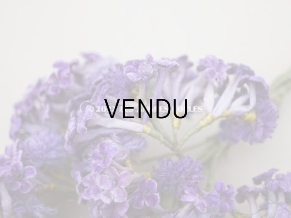 画像6: 【クリスマスセール2022対象外】アンティーク 紫のベルベットの布花　大きなブーケ (6)