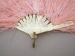 画像5: ＊蚤の市＊1900年代 アンティーク 小さな姉妹用　淡いピンクのフェザーの小さなファン  (5)