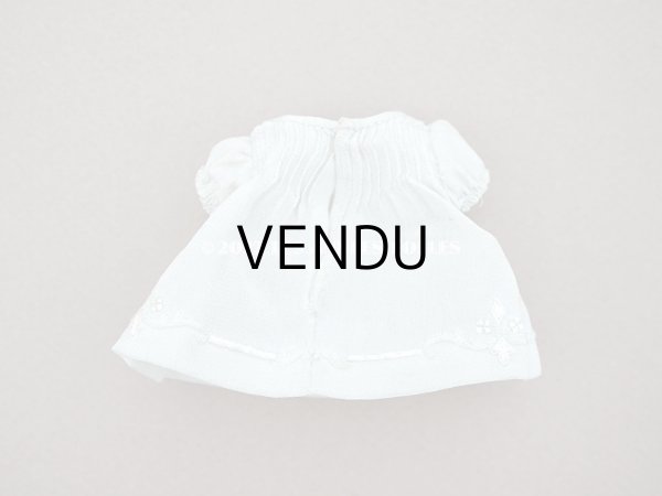 画像7: 【クリスマスセール2022対象外】アンティーク  ドールベッド & ドールドレスのセット ベビードール用　手縫い＆手刺繍＆手編みのレース (7)