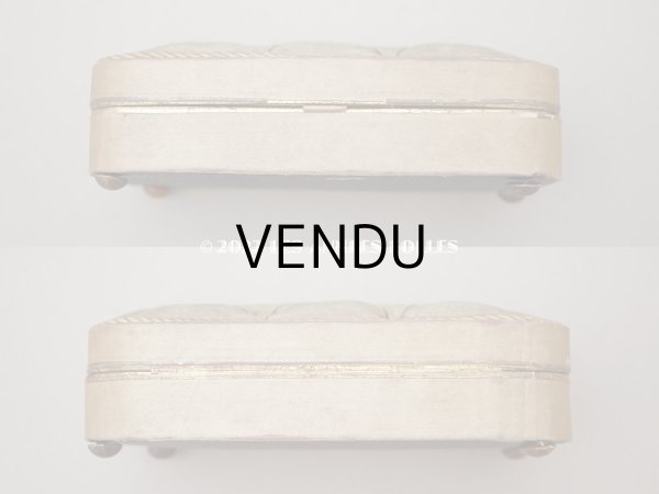 画像5: 19世紀末 アンティーク シルク製 チョコレートのお菓子箱 ゴールド (5)