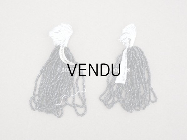 画像6: 1900年代 アンティーク メタル製 カット入り ビーズ 黒 メタルビーズ  (6)