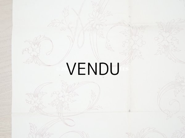 画像5: 19世紀末 アンティーク 大きな刺繍図案 65×50cm - JOURNAL DES DEMOISELLES - (5)