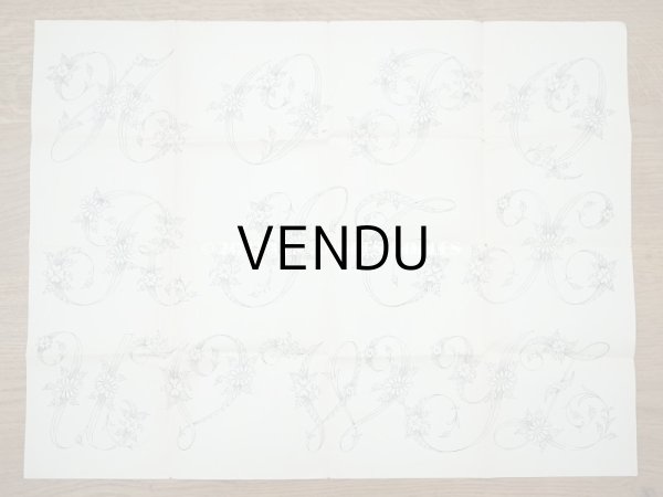 画像7: 19世紀末 アンティーク 大きな刺繍図案 65×50cm - JOURNAL DES DEMOISELLES - (7)