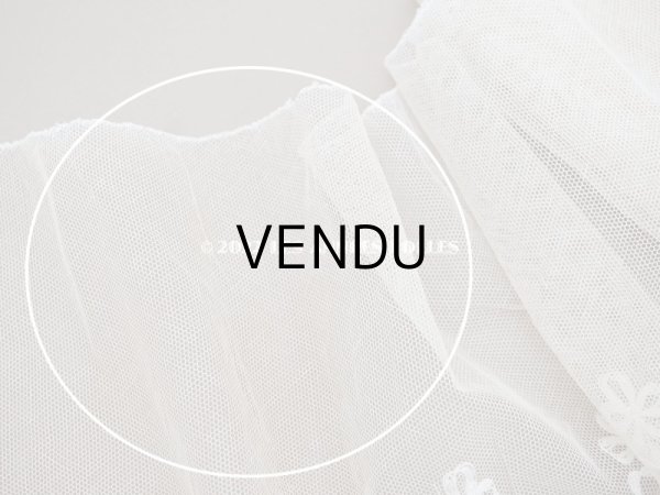 画像11: アンティーク 花の刺繍入り 幅広レース 幅28〜30cm (11)